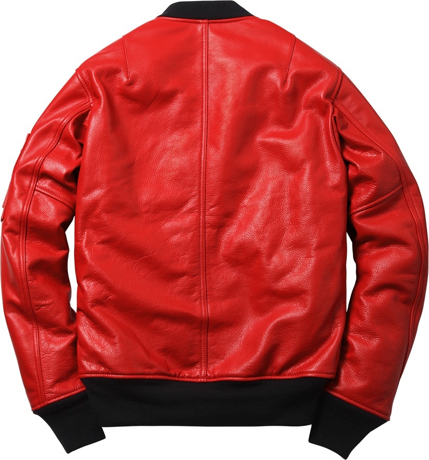Supreme/Schott® Leather MA-1 view 4